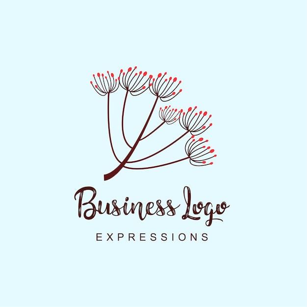 Free vector flowers business logo