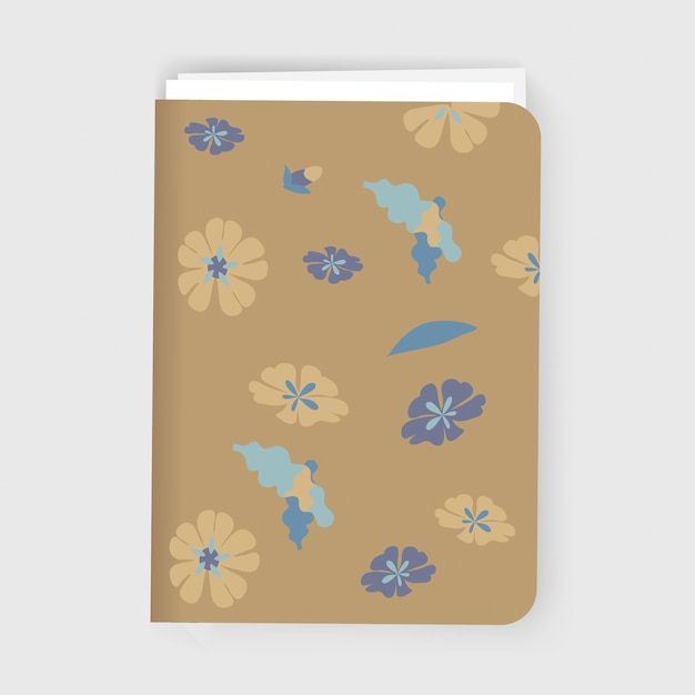 Flowers notebook graphic illustration