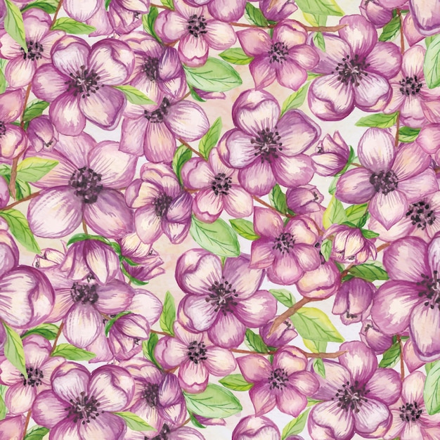 Flowers pattern background