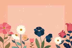 Free vector flowers spring banner