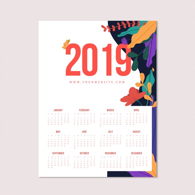 Flowery Calendar