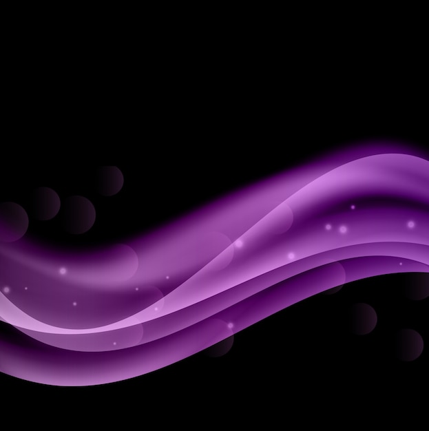 流れる紫色の波の背景