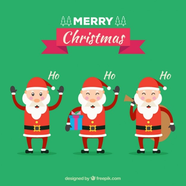 Free vector flta santa claus packs