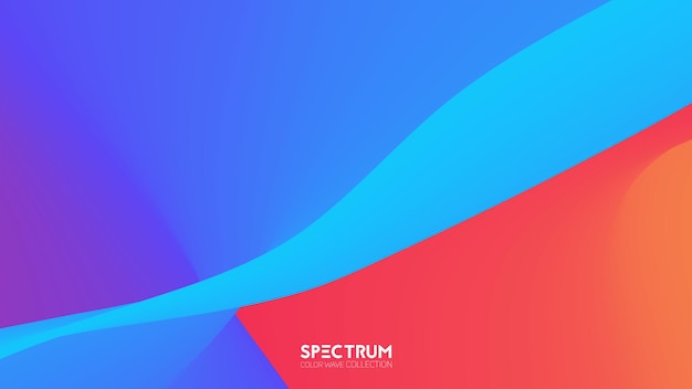 Free vector fluid color blend spectrum background.