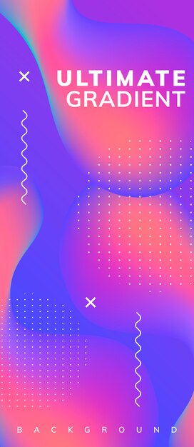 Fluid gradient background templates