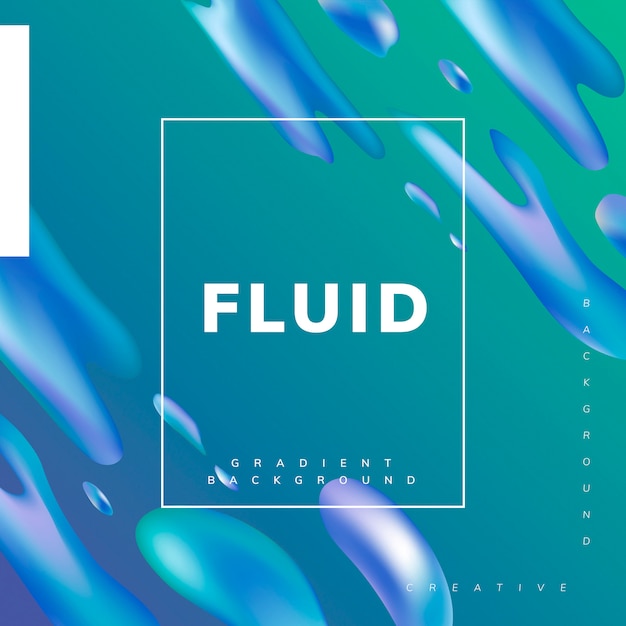 Free vector fluid gradient wallpaper design