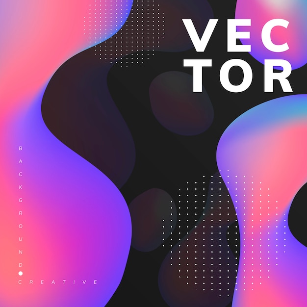 Free vector fluid gradient wallpaper design