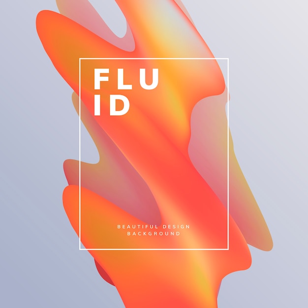 Free vector fluid gradient wallpaper design