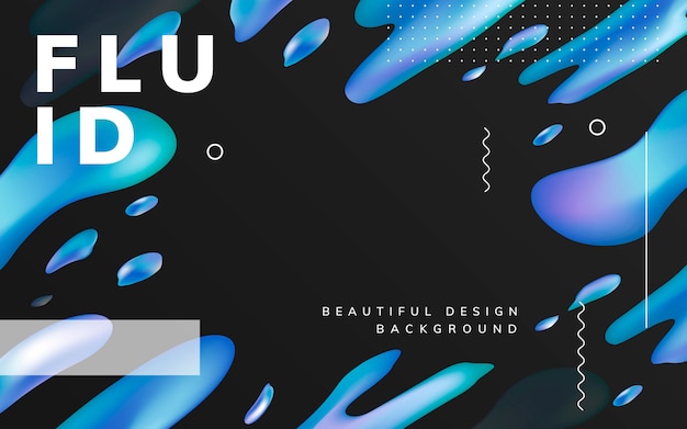 Fluid gradient wallpaper design