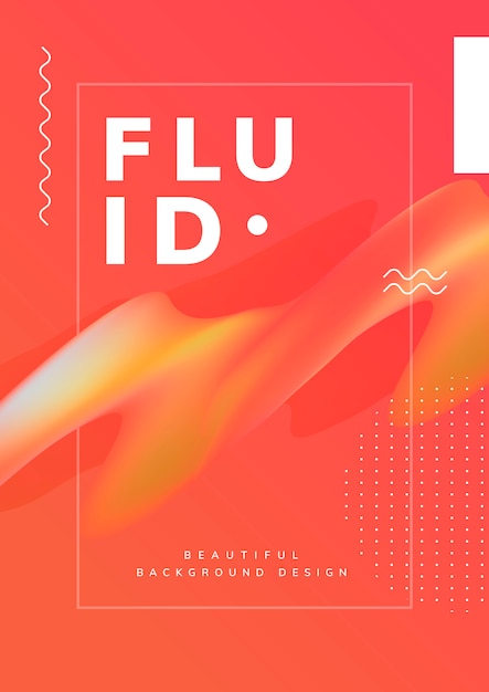 Fluid gradient wallpaper design