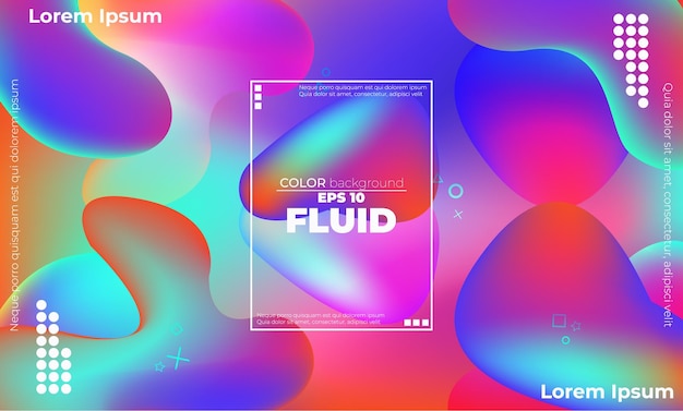 Free vector fluid purple neon color background