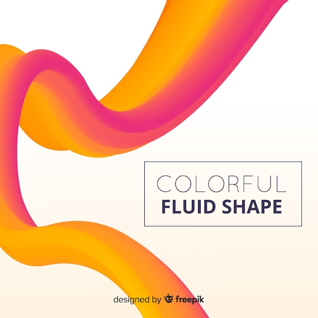 Free vector fluid shape background