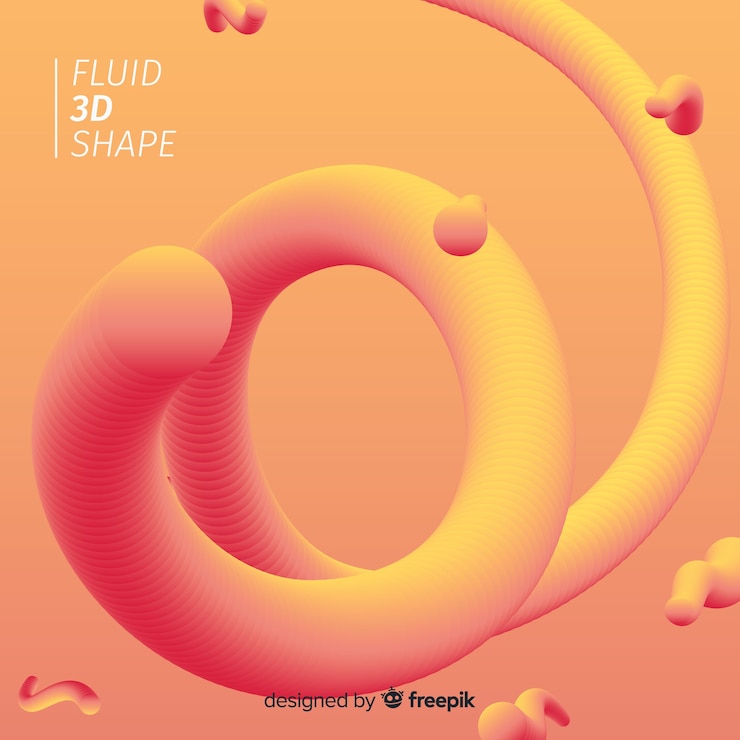 Free Vector fluid shape background