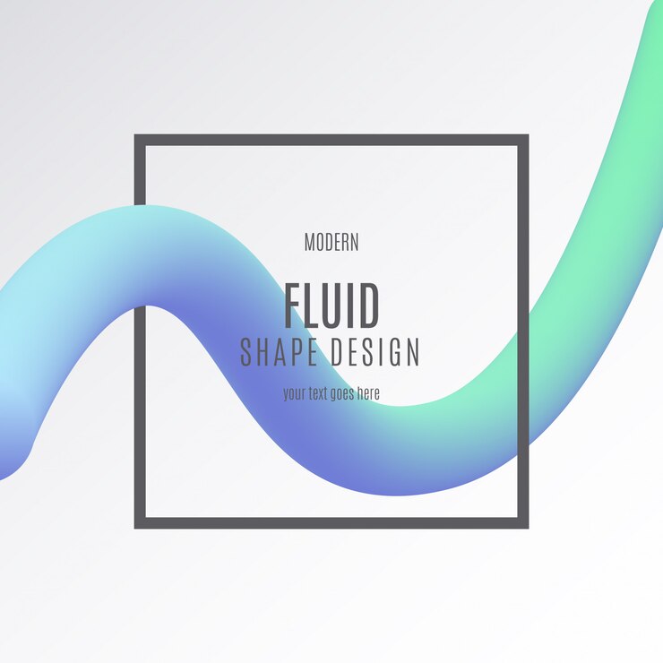 Free Vector fluid shape banner