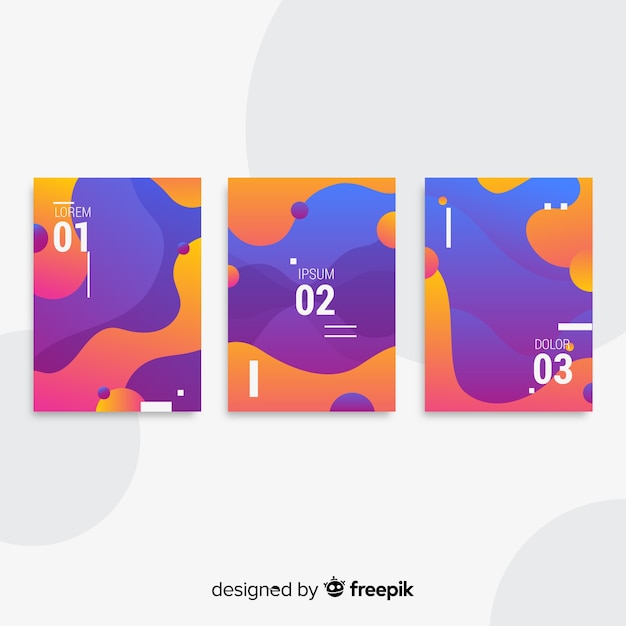 Fluid shapes poster collection