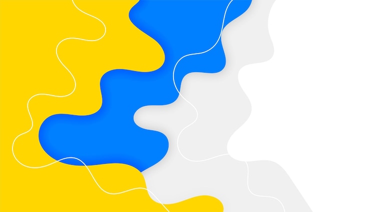 Free Vector fluid style modern and abstract business backdrop design