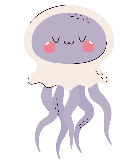 Бесплатное векторное изображение Дизайн медузы