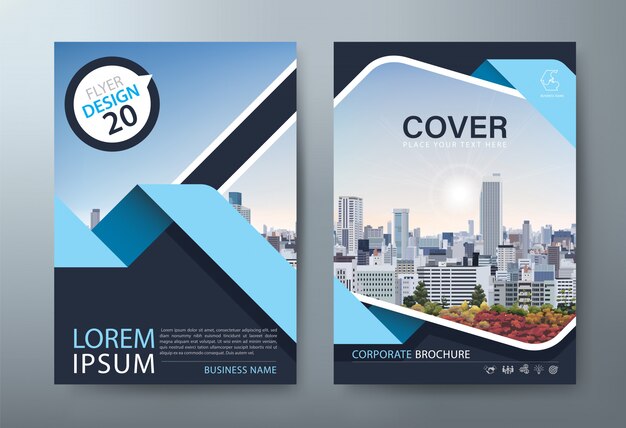 Download Free Vector Yellow And Black Annual Report Book Cover Template PSD Mockup Templates