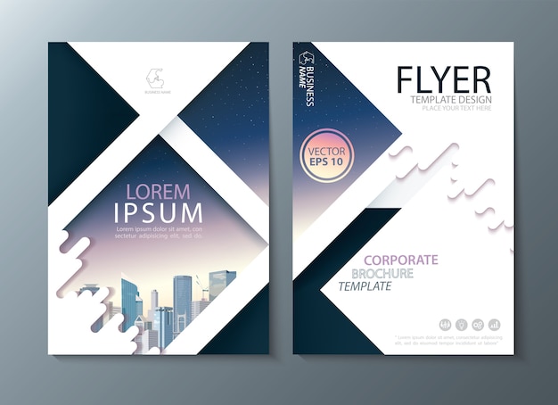 Flyer, book cover templates.