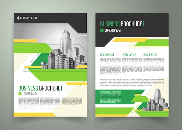 Free vector flyer, cover design, business brochure