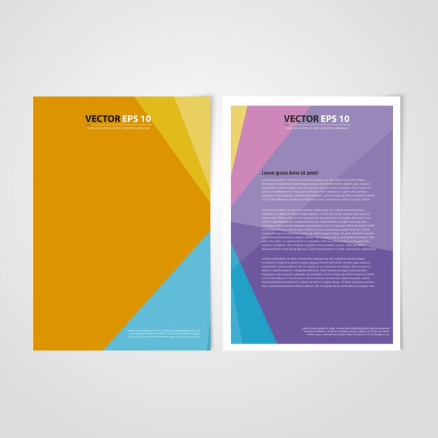 Flyer template back and front design.