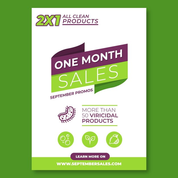 Flyer template for sales