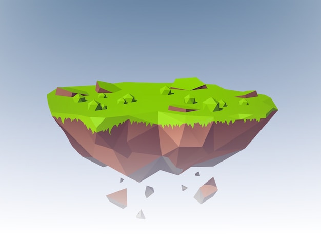 Flying Island Polygonal