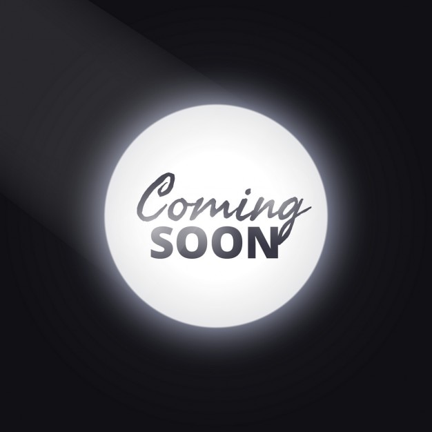 Focus Dark Background with Text “Coming Soon” – Free Vector Download | Vector Templates