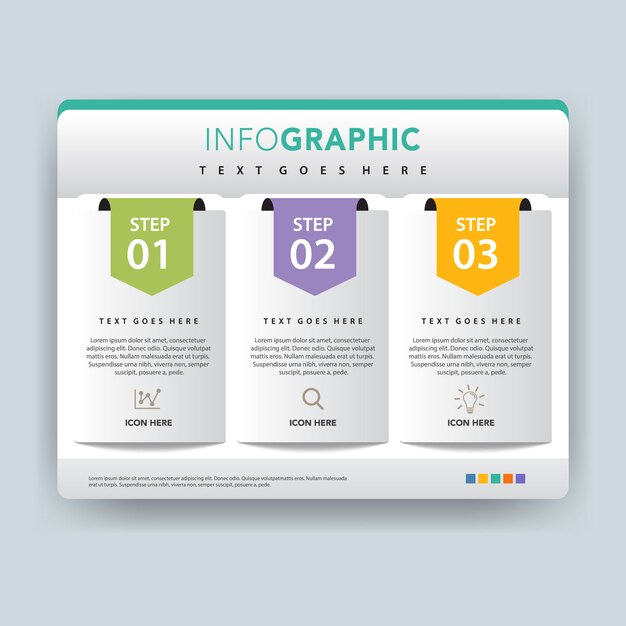 folder infographic vector illustration design