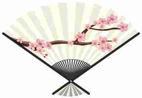 Free vector folding japanese fan vector design