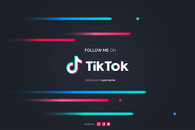 Tiktokの背景で私に従ってください