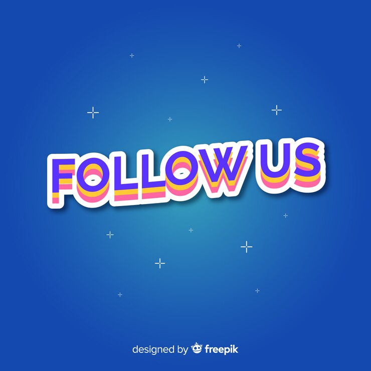 Free Vector follow us background