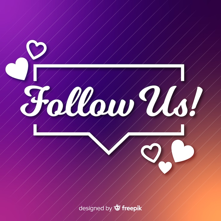 Free Vector follow us