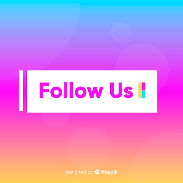Free Vector follow us