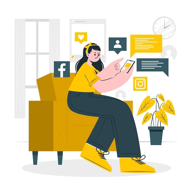 Free vector fomo concept illustration