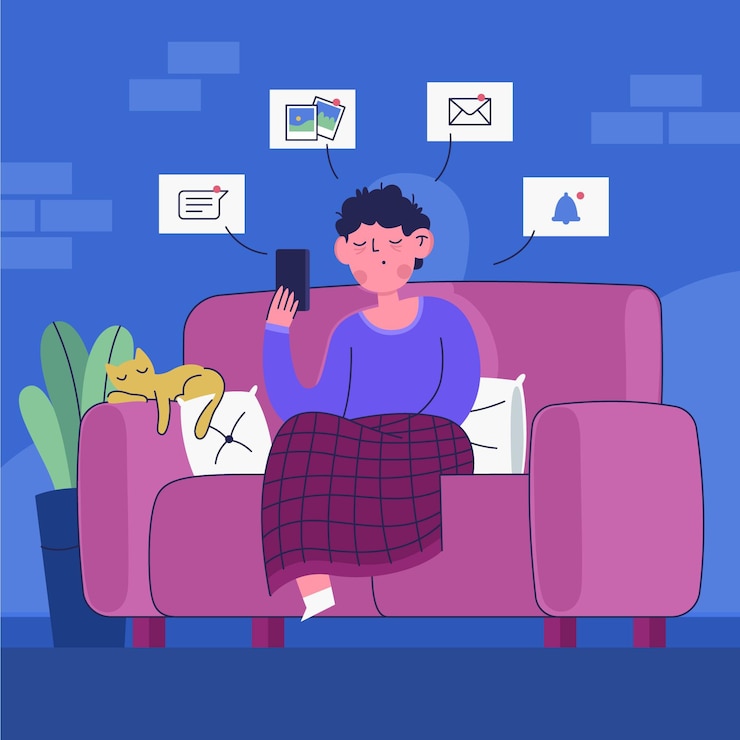 Free Vector fomo (fear of missing out) concept