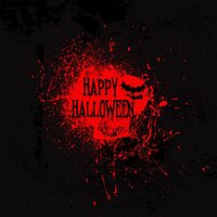 fondo negro con una mancha de sangre para halloween