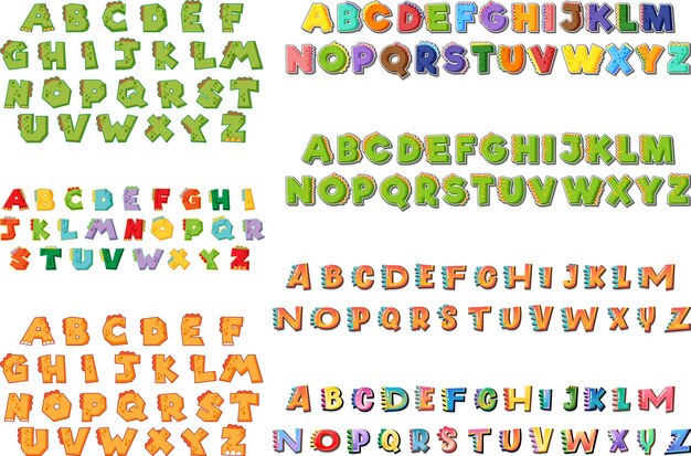 영어 알파벳 글꼴 디자인