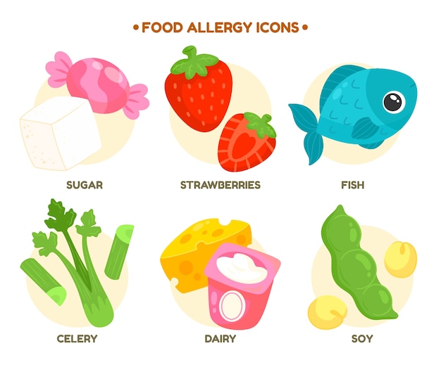 Food allergy label collection design