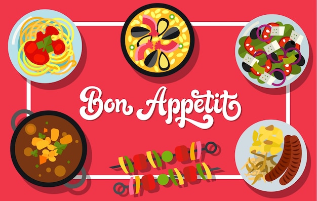 Free Vector | Food background design