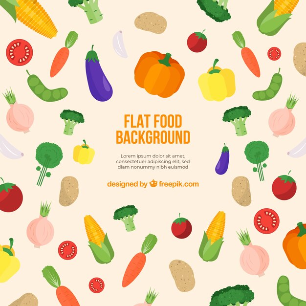 Food background with vegetables