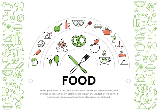 Free vector food background