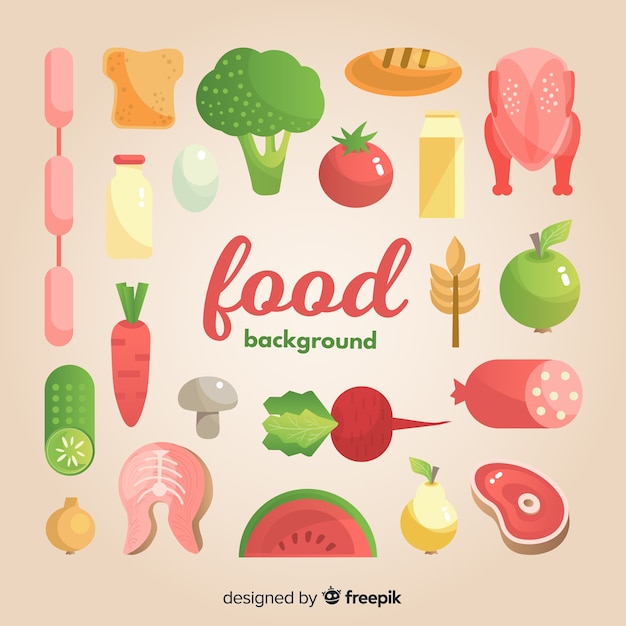 Free vector food background