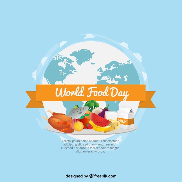 Free vector food day background