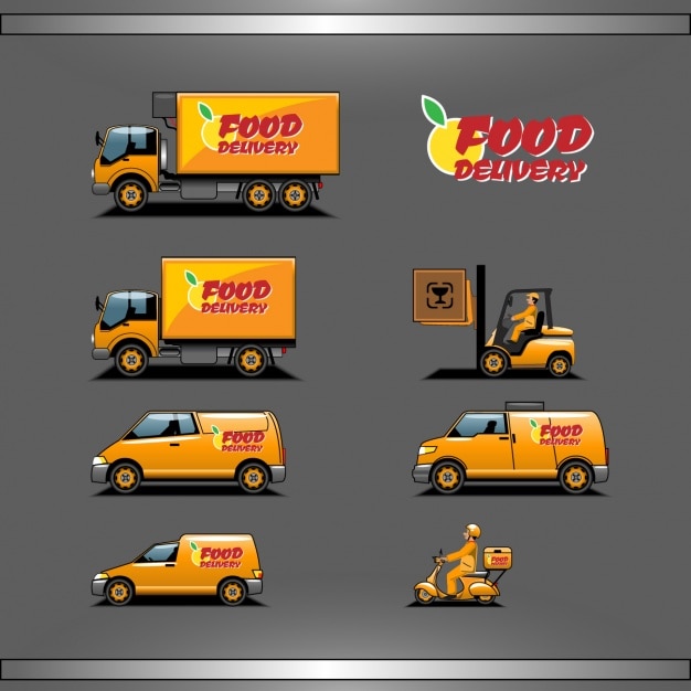 Free vector food delivery