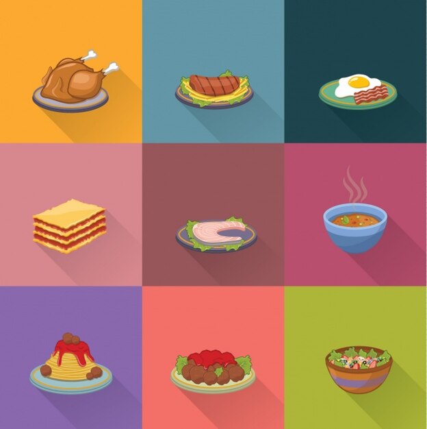 Free vector food designs collection