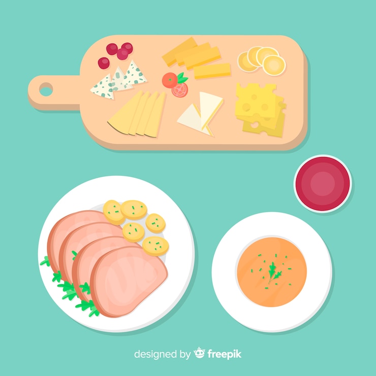 무료 Vector 음식 요리 모음