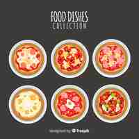 Free vector food dish collection