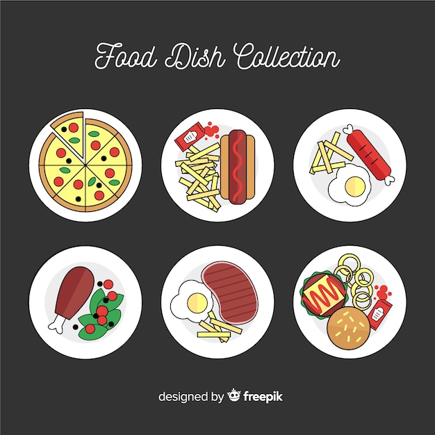Коллекция пищевых блюд