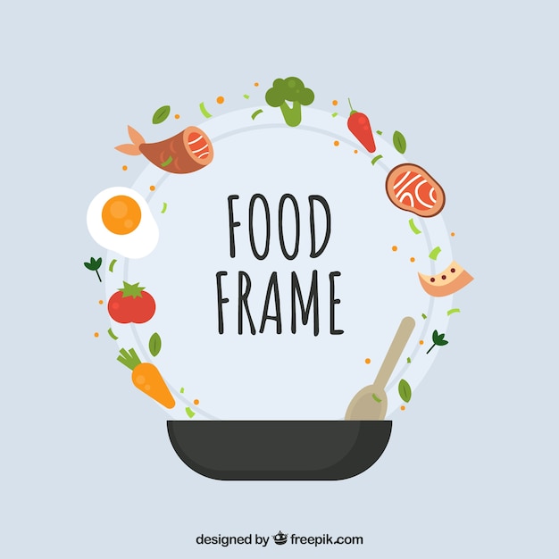 Free vector food frame